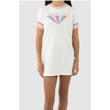 DELTA STRIP FRONT DRESS -TEENS