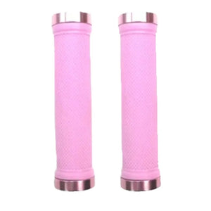 TRIGRAM LOCK ON DUAL CLAMP GRIPS 130MM WITH PLUG PINK