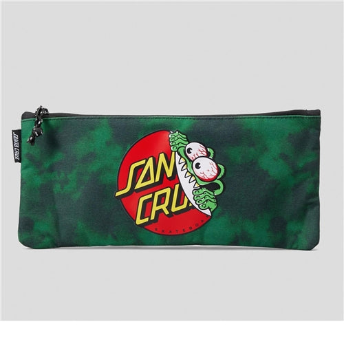 BEWARE DOT PENCIL CASE - GREEN TIE DYE