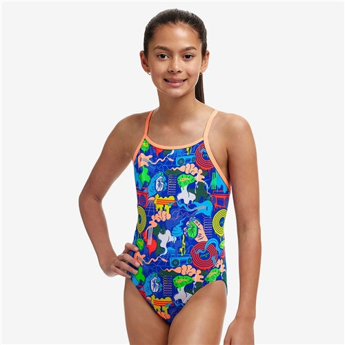 GIRLS DIAMOND BACK ONE PIECE BLUES BABY