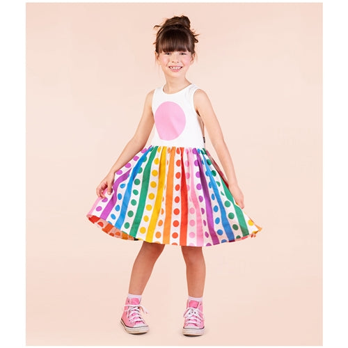 RAINBOW DROPS SINGLET DRESS