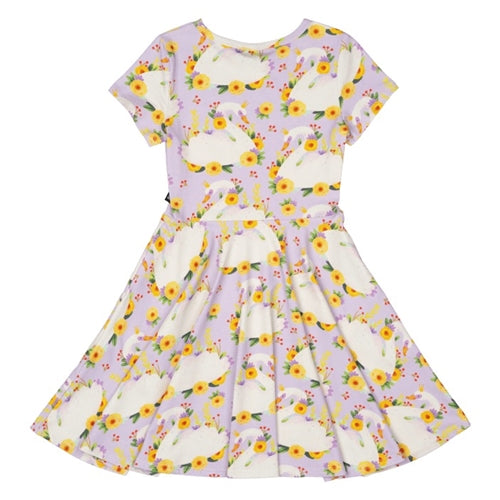 PRINCESS SWAN WAISTED DRESS