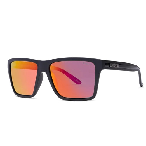 BAZZA-RED MIRROR POLARISED TWIN BLACKS