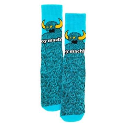 TM- FURRY MONSTER SOCK - AQUA