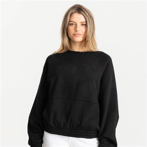 LOUNGE WOMENS CREW - BLACK