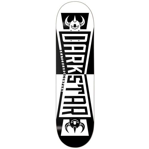 DARKSTAR DIVIDE BLACK/WHITE 8.25 SKATEBOARD DECK